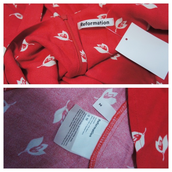 NWT $248 Reformation Belinda Tie Strap Midi Dress - Picture 8 of 8